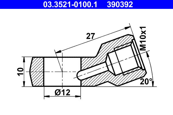 ATE 03.3521-0100.1 Ringstutzen, Rohrleitung