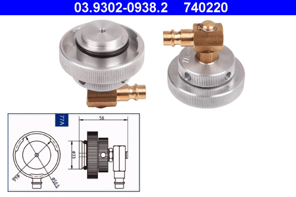 ATE 03.9302-0938.2 Entlüfterstutzen