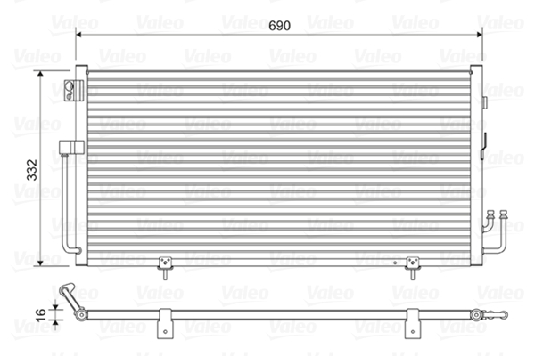 VALEO 814063 Kondensator, Klimaanlage