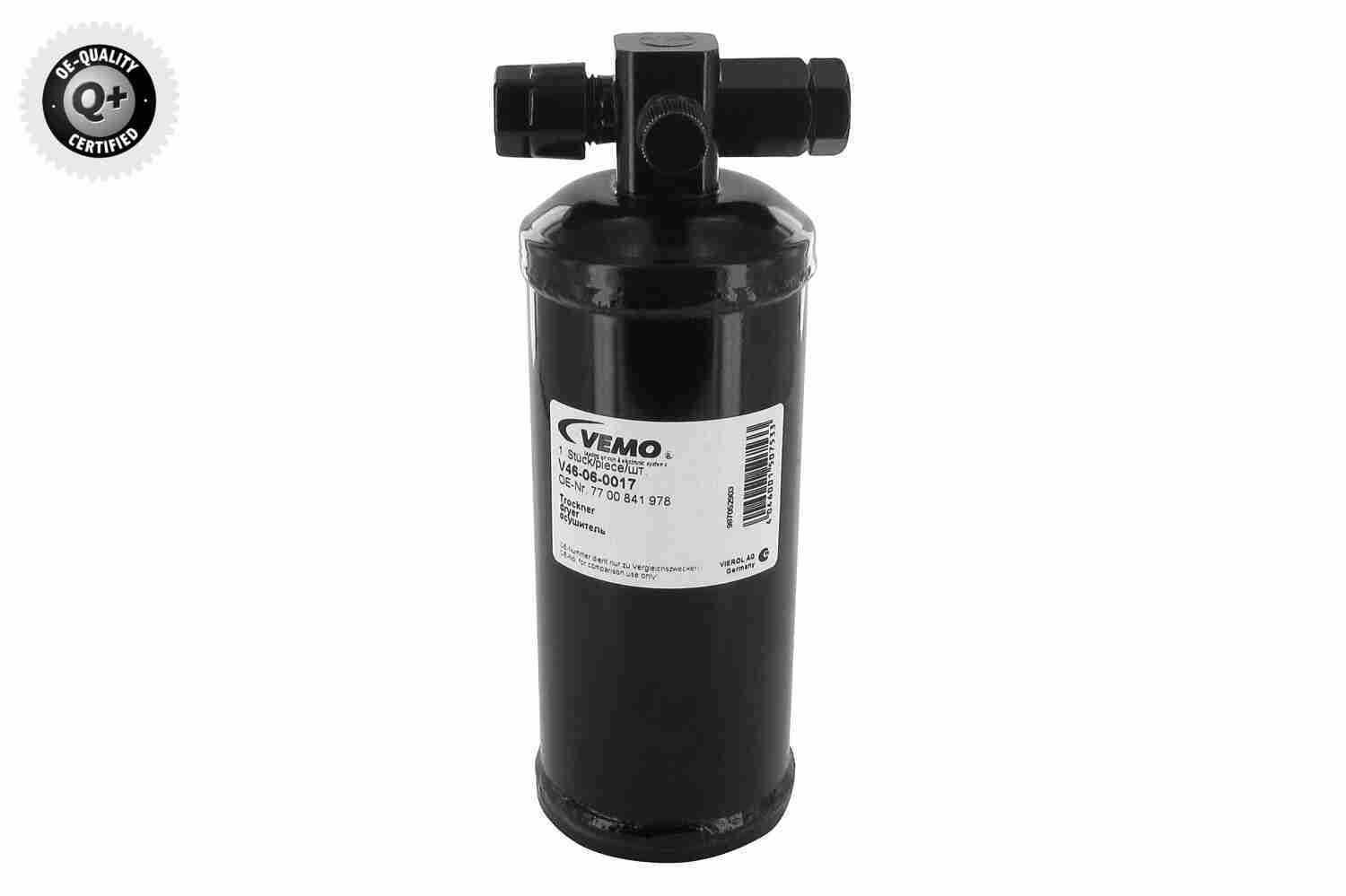 VEMO V46-06-0017 Trockner, Klimaanlage Q+, Erstausrüsterqualität