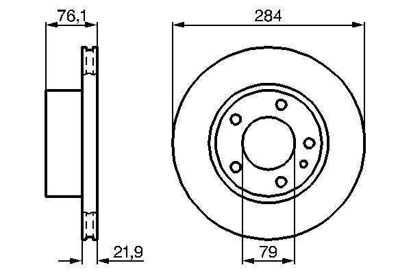 BOSCH 0 986 478 043 Bremsscheibe
