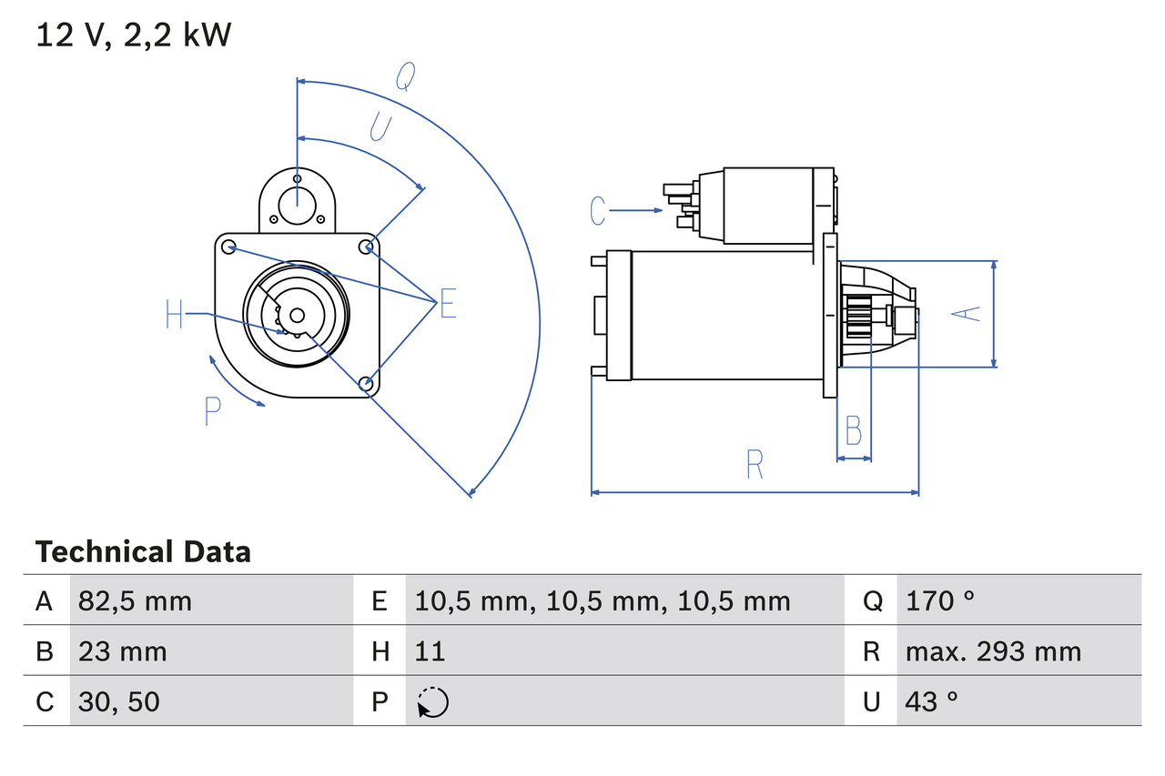 BOSCH 0 986 015 420 Starter