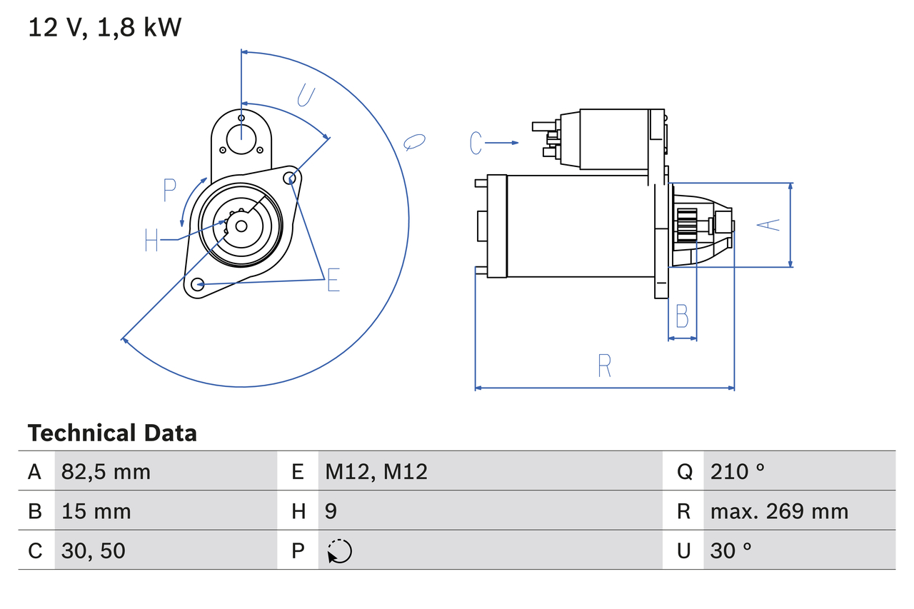 BOSCH 0 986 016 240 Starter