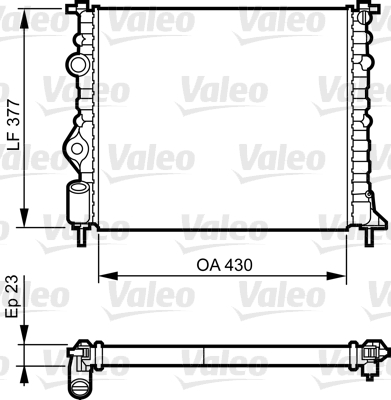 VALEO 731378 Kühler, Motorkühlung