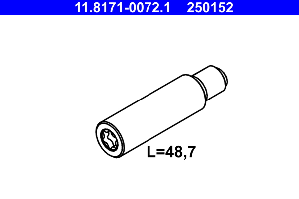 ATE 11.8171-0072.1 Führungsbolzen, Bremssattel