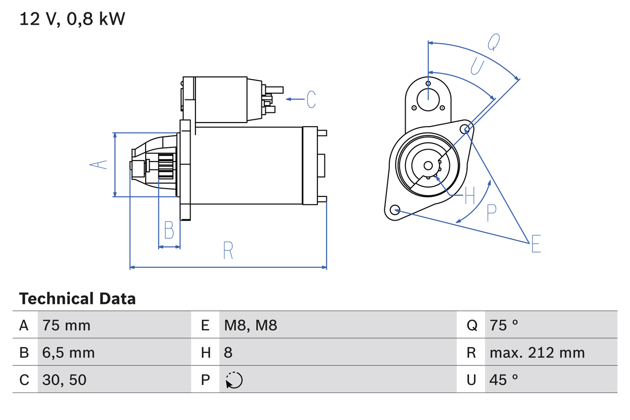 BOSCH 0 986 014 371 Starter