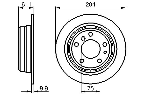 BOSCH 0 986 478 044 Bremsscheibe