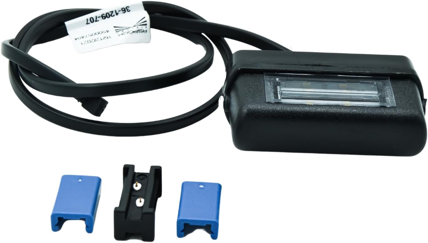 Aspöck Regpoint small LED Kennzeichenleuchte m. DC-Leitung und Verbinder