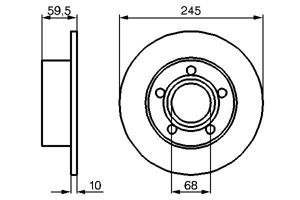 BOSCH 0 986 478 023 Bremsscheibe