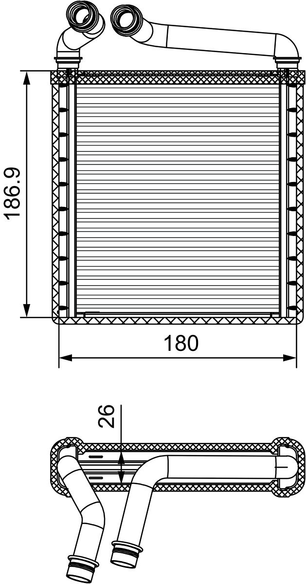 VALEO 811500 Wärmetauscher, Innenraumheizung
