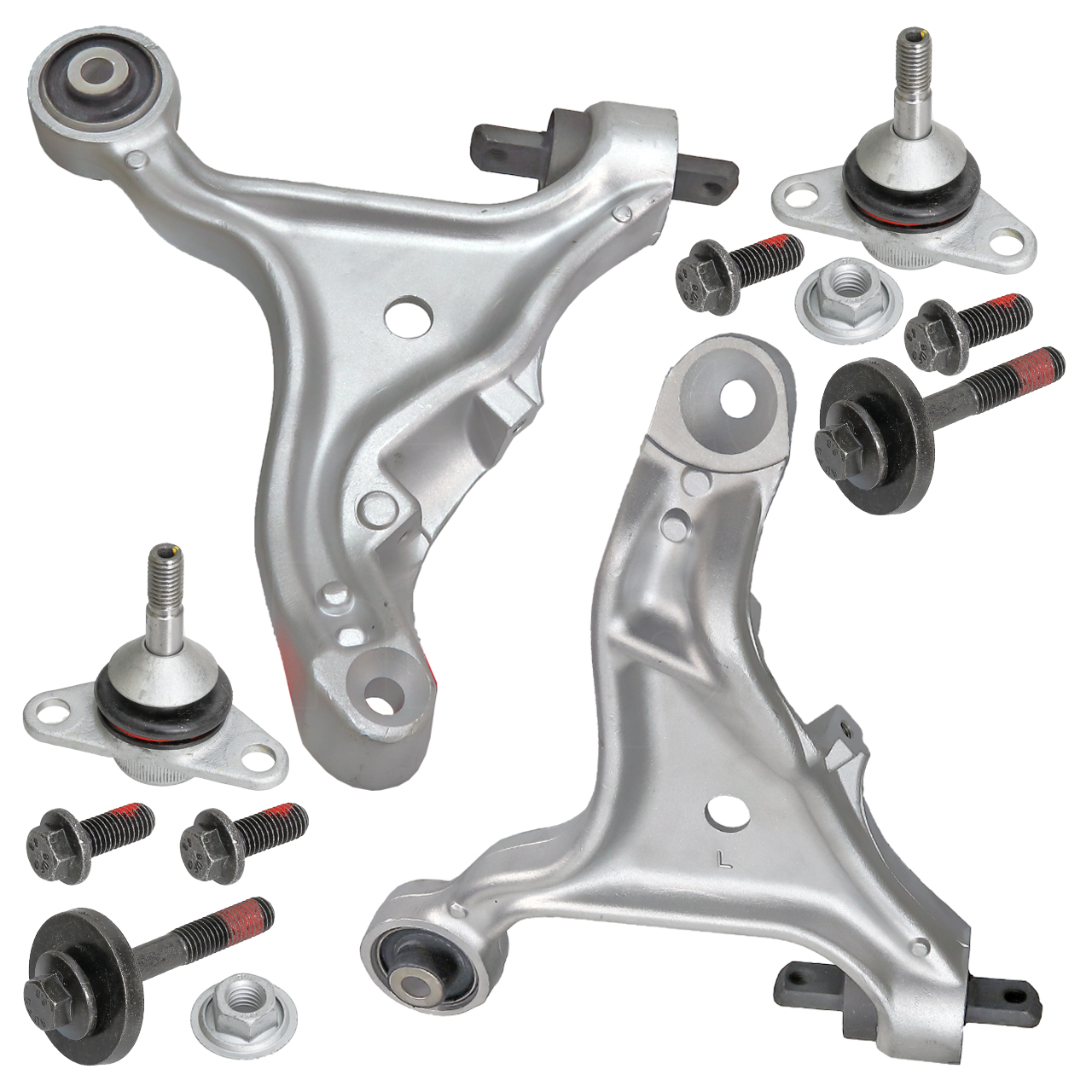 2x Querlenker + 2x Traggelenk vorne unten links rechts für Volvo S60 V70 II
