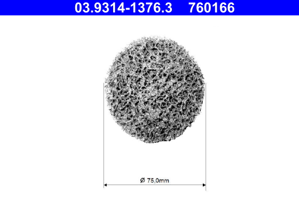 ATE 03.9314-1376.3 Reinigungsscheibe, Reinigungsset-Radnabe