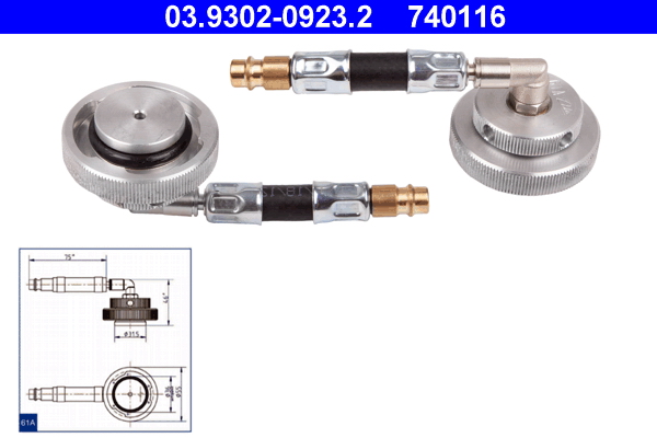 ATE 03.9302-0923.2 Entlüfterstutzen