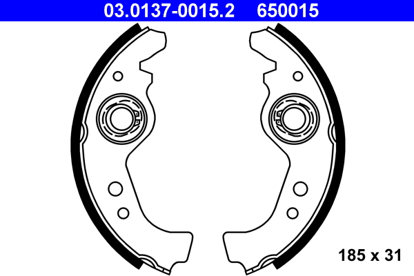 ATE 03.0137-0015.2 Bremsbackensatz