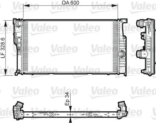 VALEO 735612 Kühler, Motorkühlung