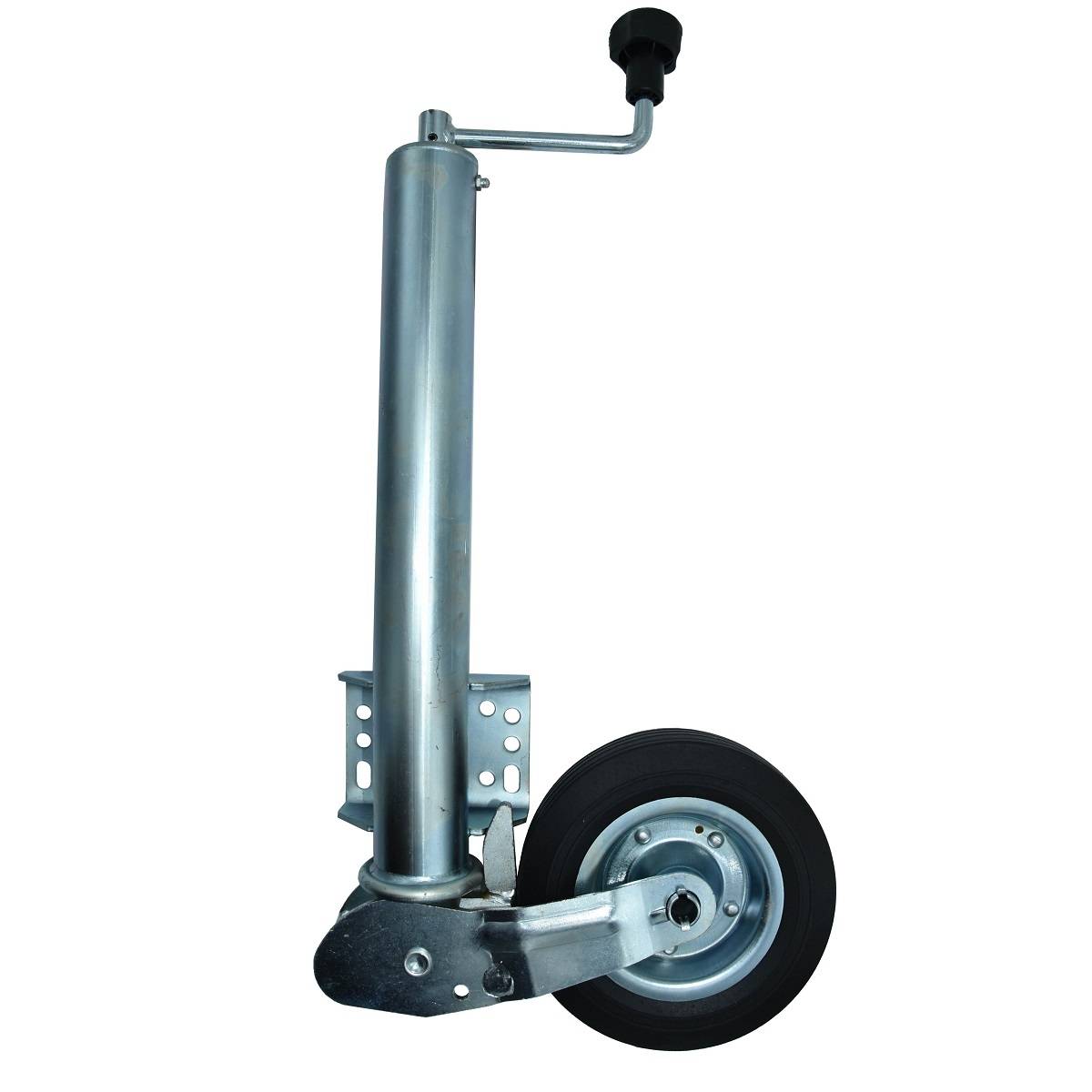 Automatik Stützrad Ø60mm 400kg klappbar Vollgummi