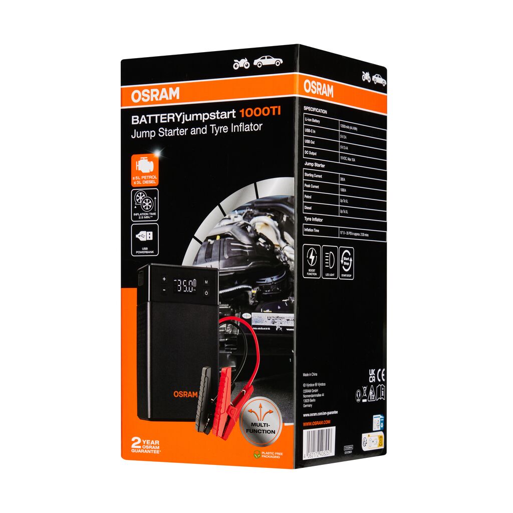 OSRAM OJS020TI Batteriestarter OSRAM BATTERYjumpstart 1000TI