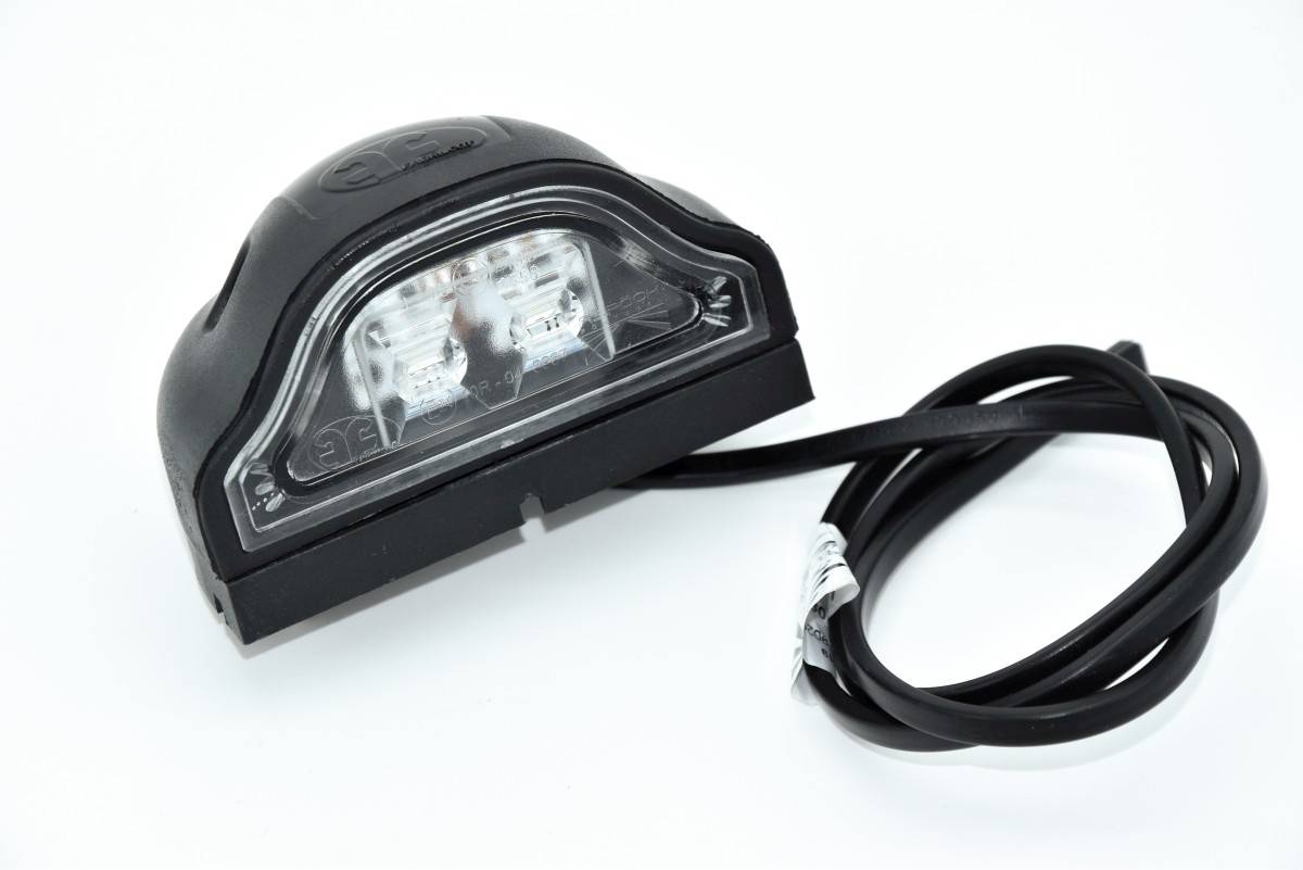 Aspöck Regpoint LED Kennzeichenleuchte mit DC-Kabel 800mm