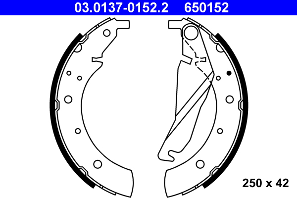 ATE 03.0137-0152.2 Bremsbackensatz
