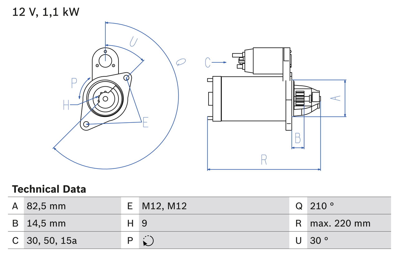 BOSCH 0 986 016 330 Starter