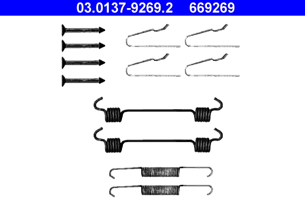 ATE 03.0137-9269.2 Zubehörsatz, Feststellbremsbacken
