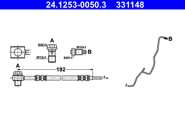 ATE 24.1253-0050.3 Bremsschlauch