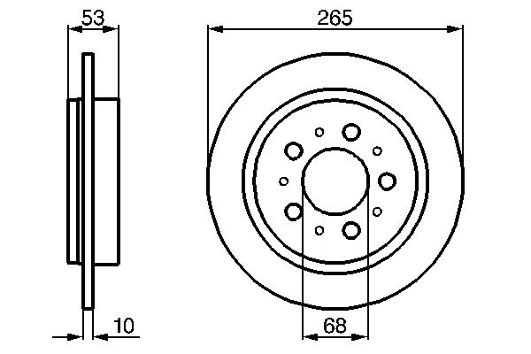 BOSCH 0 986 478 042 Bremsscheibe