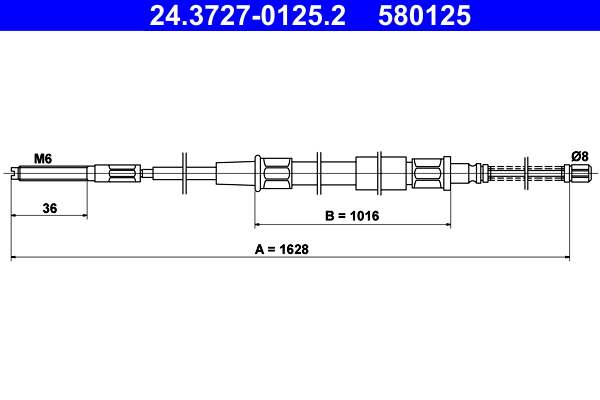 ATE 24.3727-0125.2 Seilzug, Feststellbremse