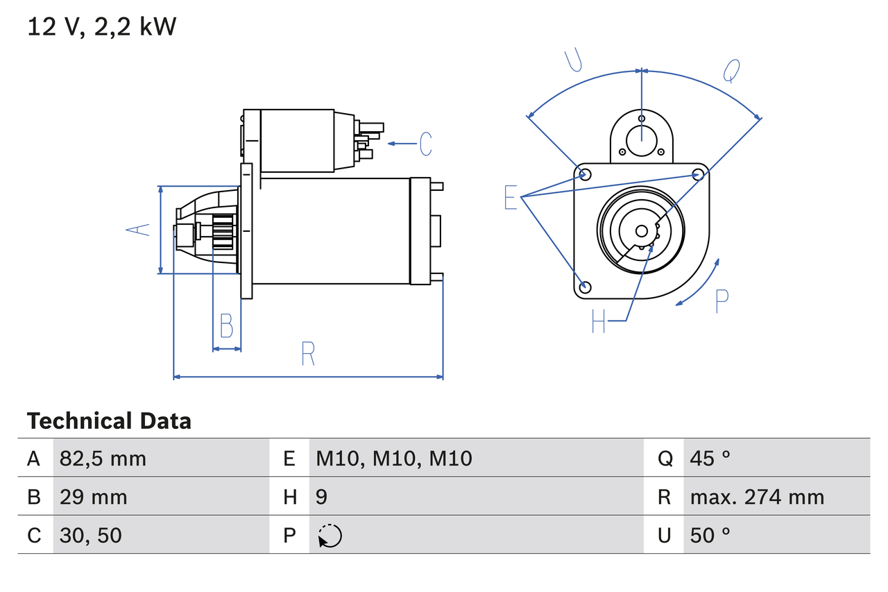 BOSCH 0 986 015 930 Starter