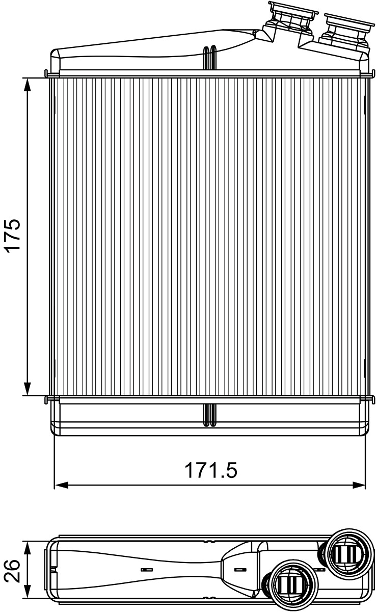 VALEO 811512 Wärmetauscher, Innenraumheizung