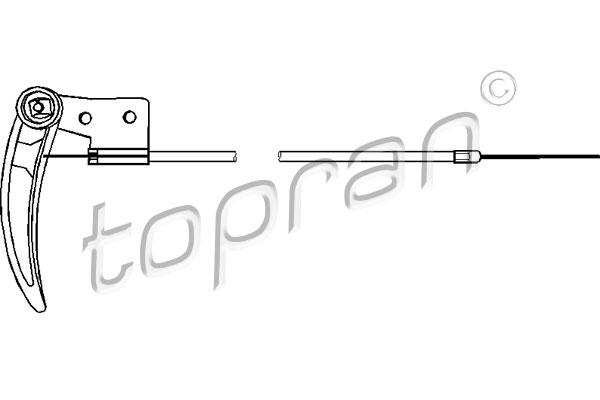 TOPRAN 103 414 Motorhaubenzug