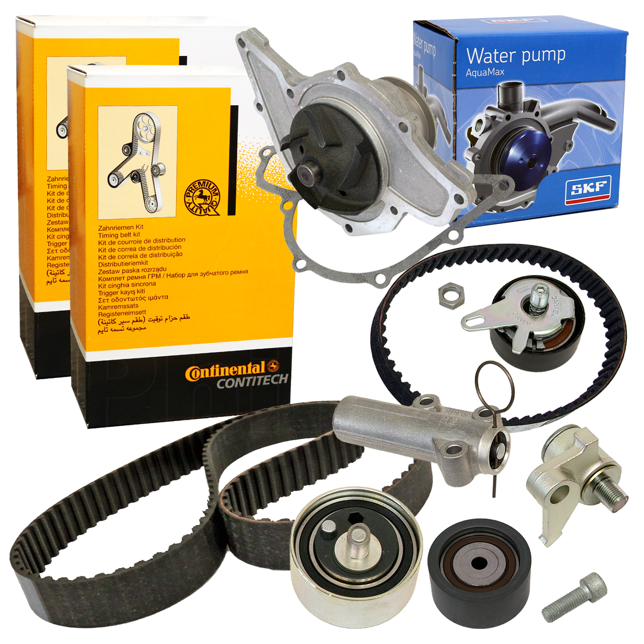 2x CONTINENTAL CTAM Zahnriemensatz Wasserpumpe für AUDI A4 B5 A6 C5 A8 4D VW Passat 2.5 TDI