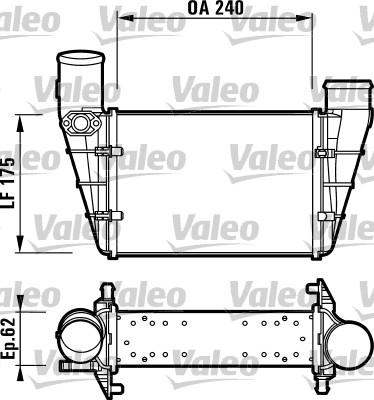VALEO 817625 Ladeluftkühler
