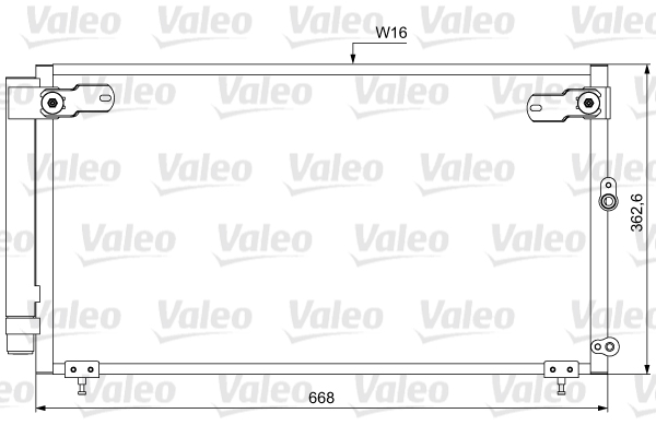 VALEO 814047 Kondensator, Klimaanlage