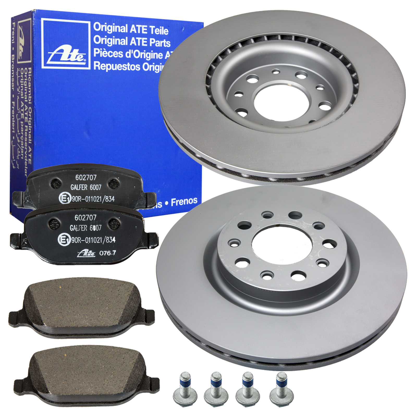 ATE Bremse Bremsscheiben Beläge Hinterachse für Alfa Romeo 159 Brera Spider 939