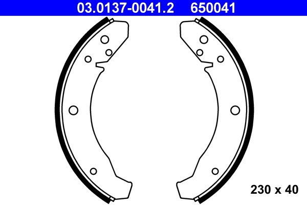 ATE 03.0137-0041.2 Bremsbackensatz