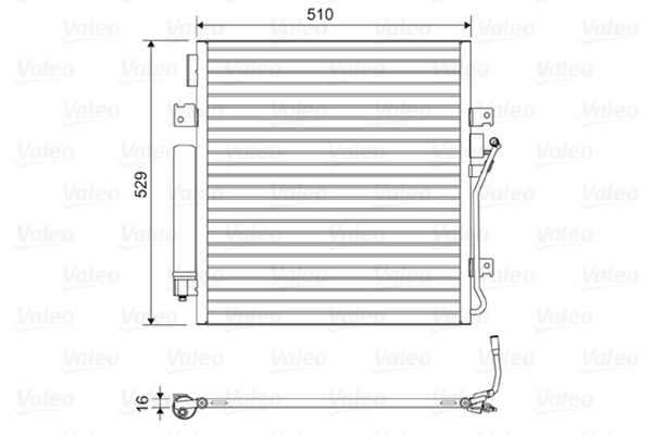 VALEO 814163 Kondensator, Klimaanlage