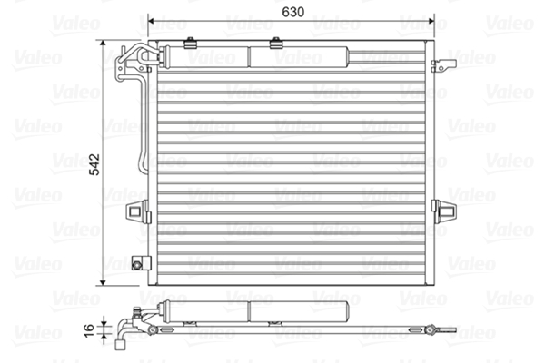 VALEO 814025 Kondensator, Klimaanlage