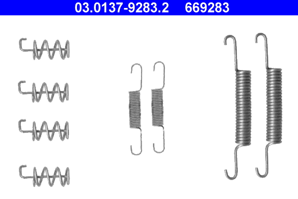ATE 03.0137-9283.2 Zubehörsatz, Feststellbremsbacken