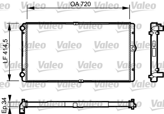 VALEO 732177 Kühler, Motorkühlung
