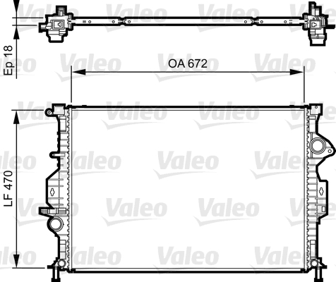 VALEO 735373 Kühler, Motorkühlung