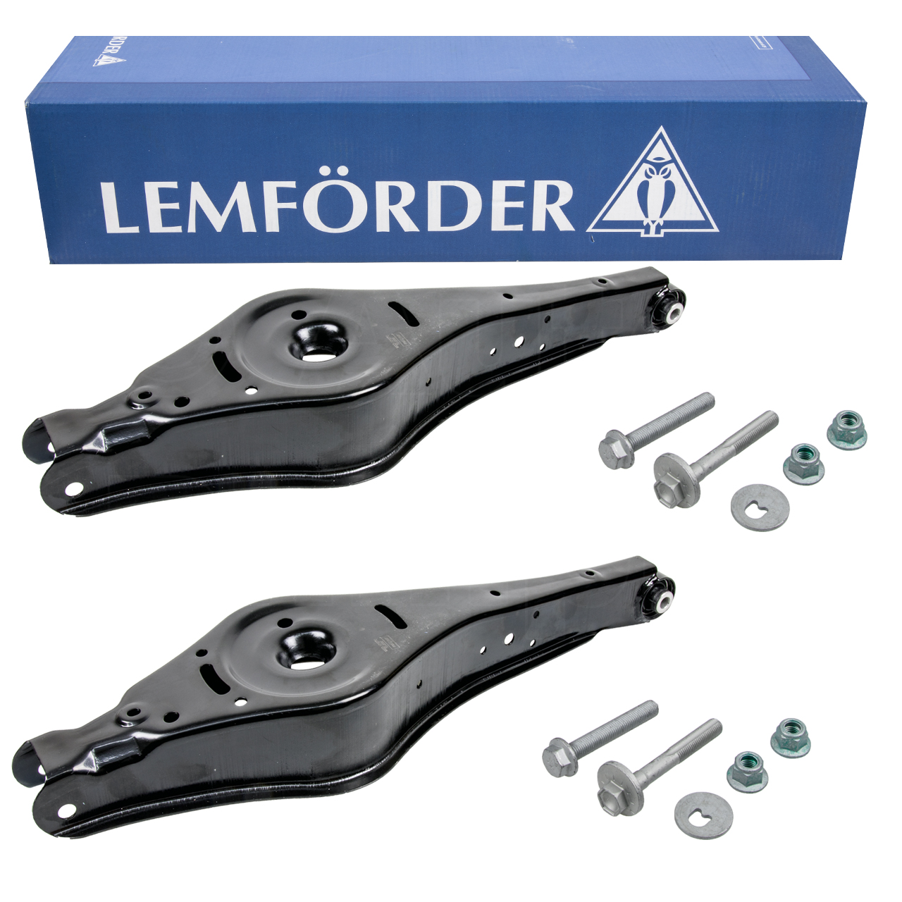 2x LEMFÖRDER Querlenker hinten Schrauben für AUDI A3 Q3 SEAT ALTEA LEON SKODA VW