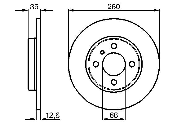 BOSCH 0 986 478 029 Bremsscheibe