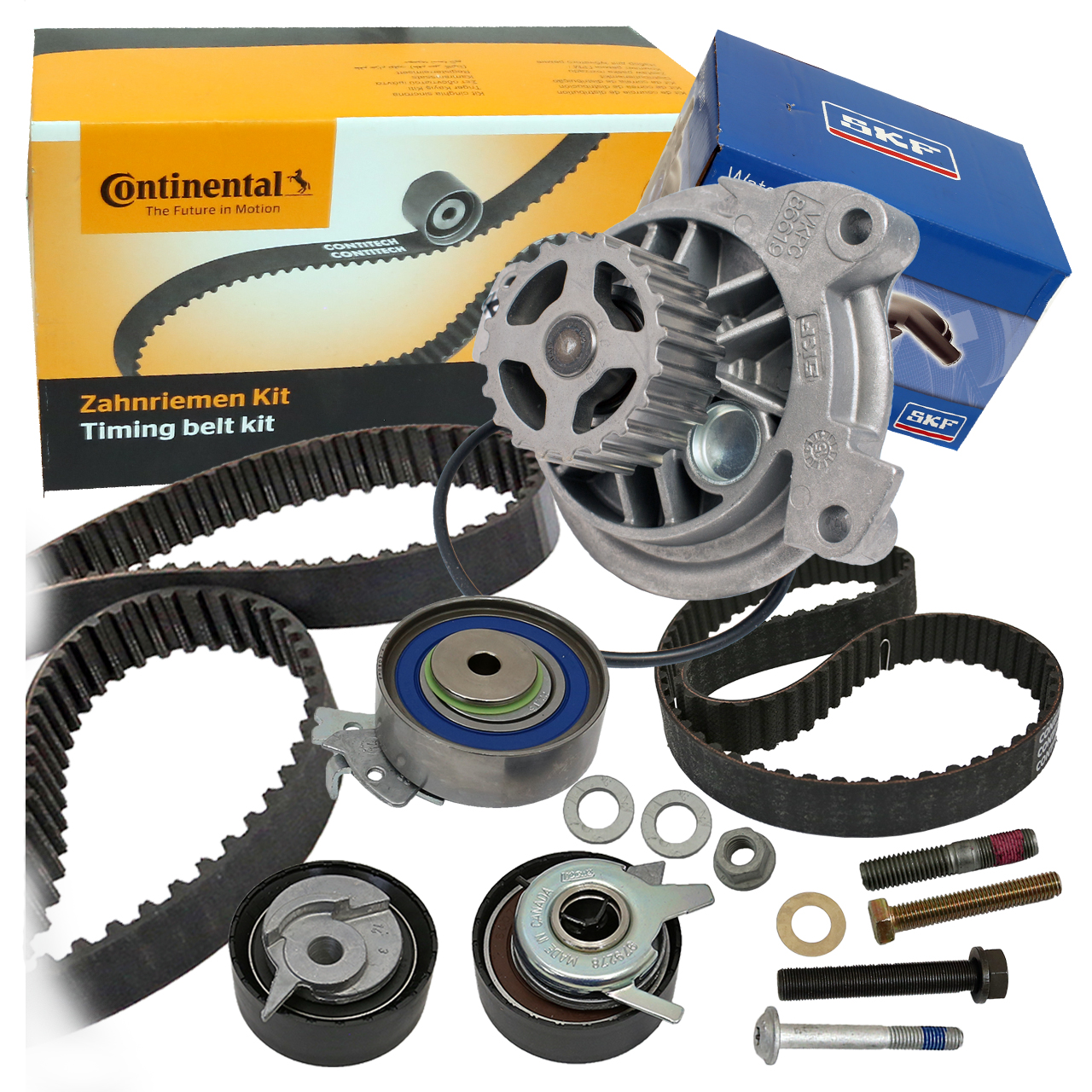 2x CONTINENTAL CTAM Zahnriemensatz + SKF Wasserpumpe VW Transporter T4 LT 28- 2,5TDI