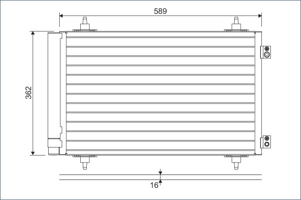 VALEO 814366 Kondensator, Klimaanlage