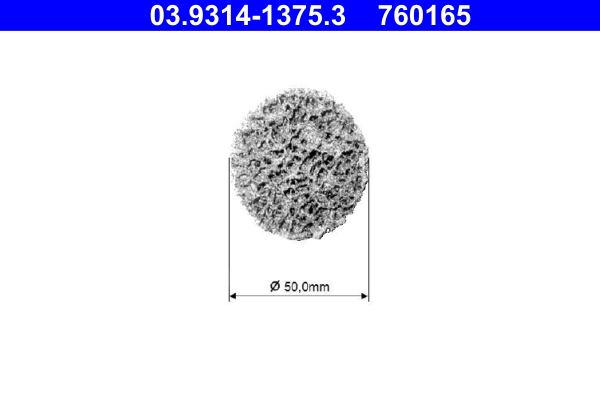 ATE 03.9314-1375.3 Reinigungsscheibe, Reinigungsset-Radnabe