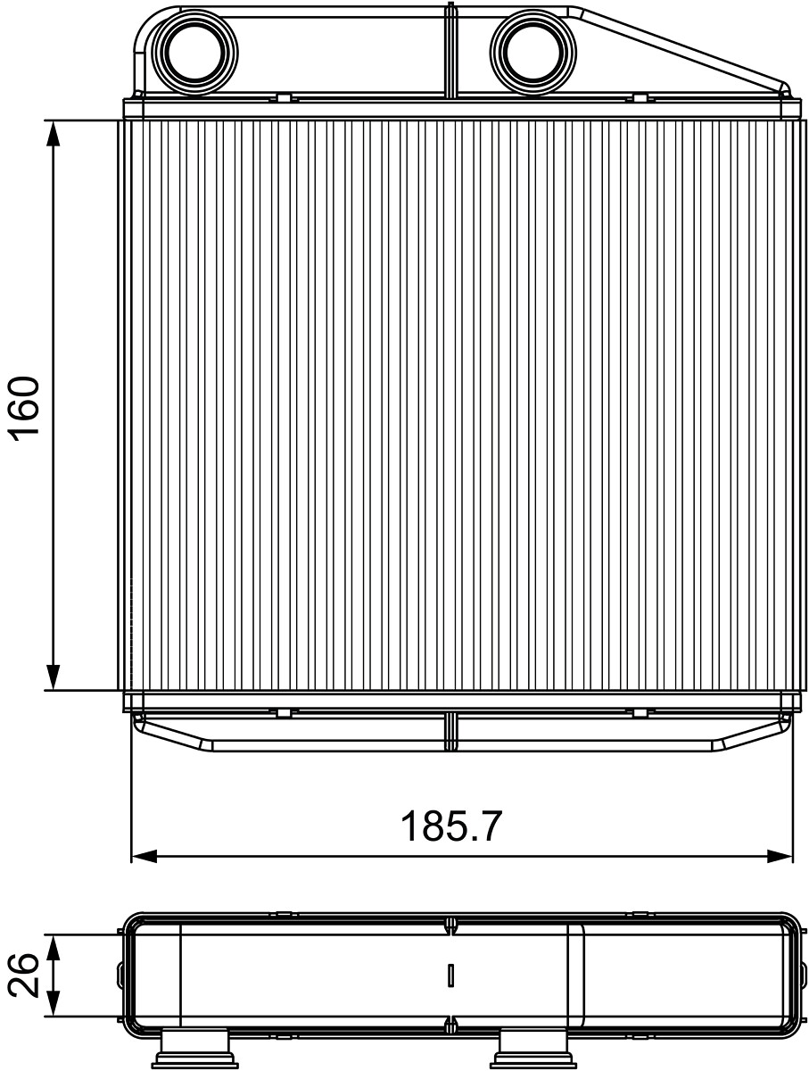 VALEO 811502 Wärmetauscher, Innenraumheizung