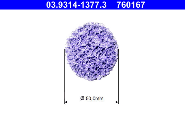 ATE 03.9314-1377.3 Reinigungsscheibe, Reinigungsset-Radnabe