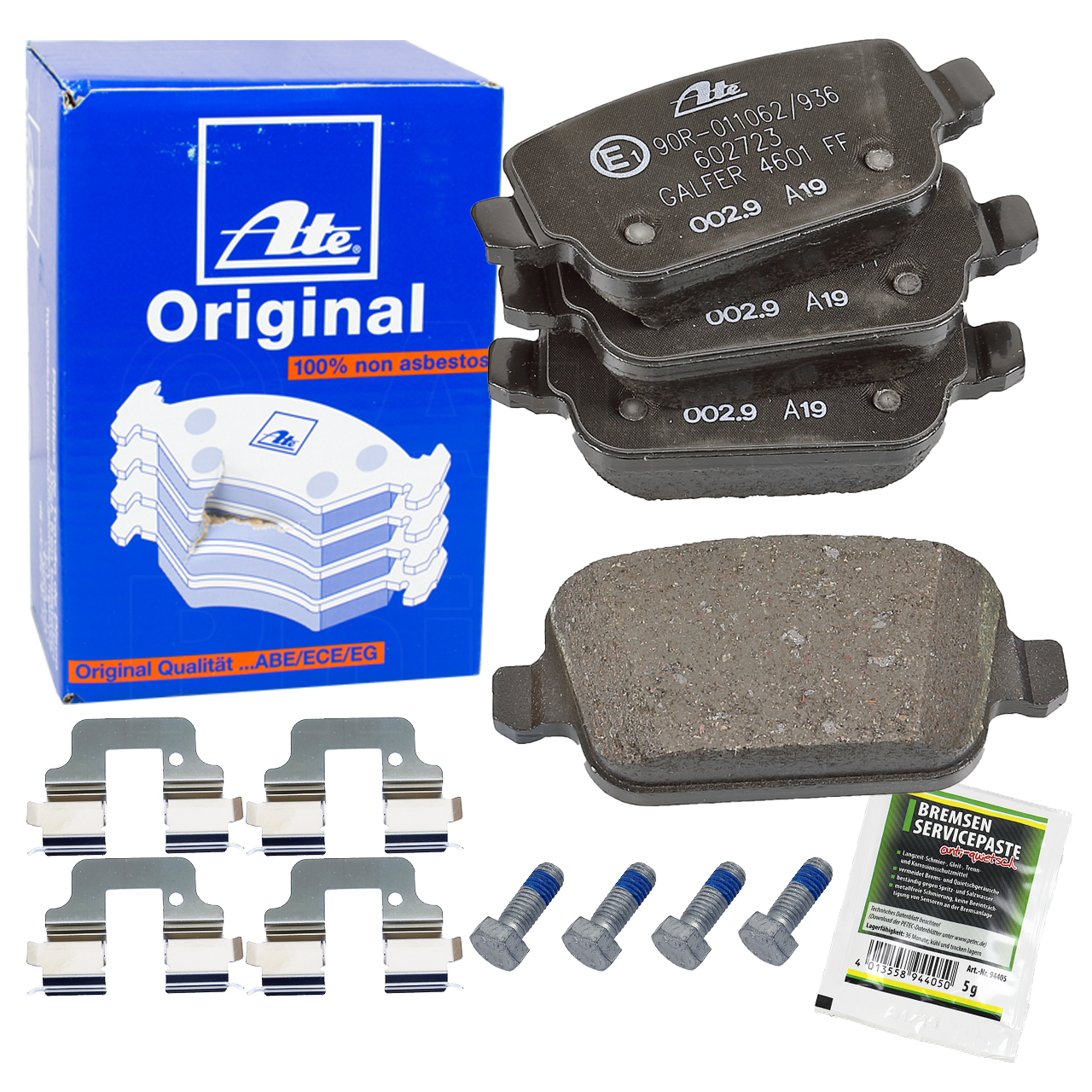 ATE Bremsbeläge Bremsklötze hinten für FORD Focus Galaxy Kuga Mondeo IV S-Max