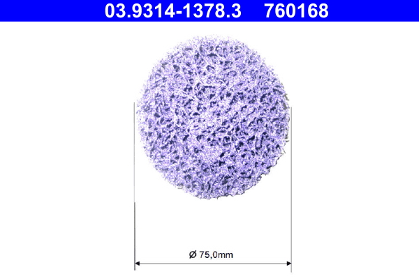 ATE 03.9314-1378.3 Reinigungsscheibe, Reinigungsset-Radnabe
